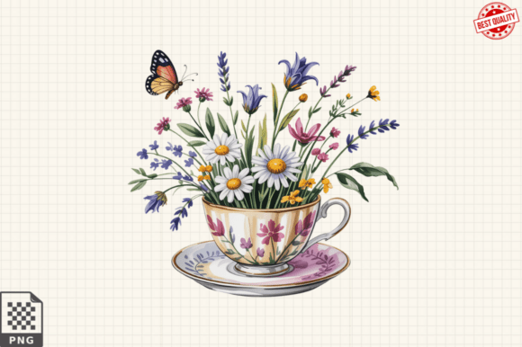 Download Spring Flower Garden Sublimation Clipart - Spring Collection
