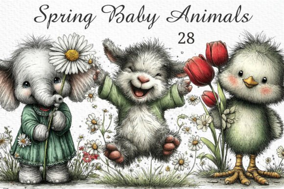 Download Spring Baby Animals Clipart Png - Spring Collection