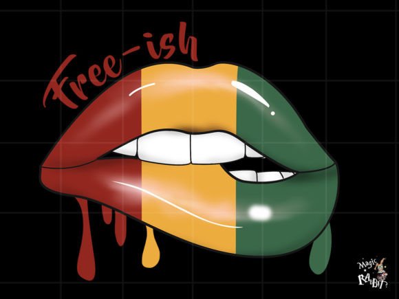 Download Free-ish Juneteenth Lips Png Sublimation - Png sublimation Collection