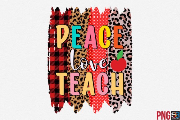 Download Peace Love Teach Png Sublimation - Png sublimation Collection