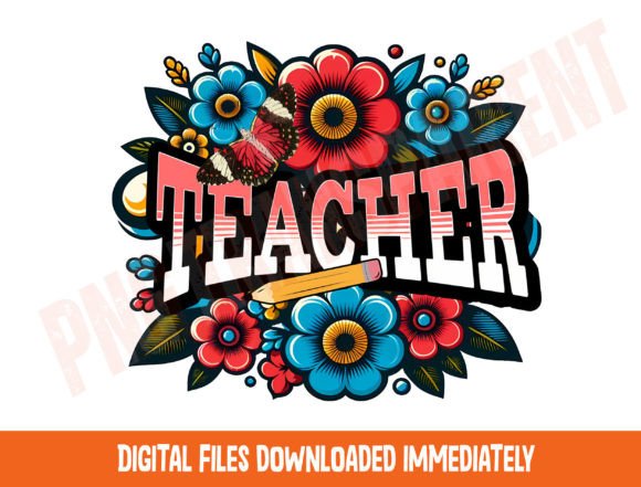 Download Retro Teacher Png Sublimation Download - Png sublimation Collection