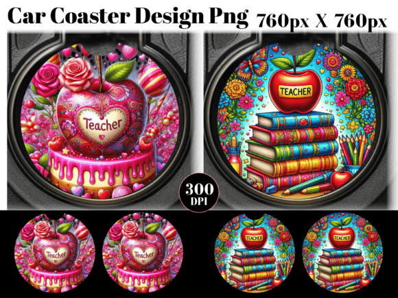 Download Teacher Car Coaster PNG Sublimation - Png sublimation Collection