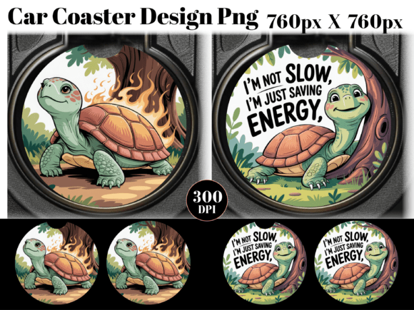 Download I'M NOT SLOW Car Coaster PNG Sublimation - Png sublimation Collection
